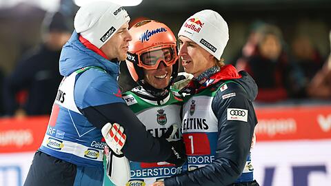 Österreichs Skispringer dominieren im Allgäu.