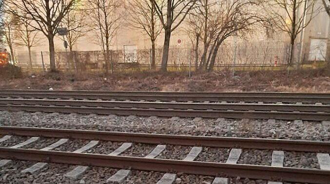 Der verlorene Plüschhund auf dem Bahngleis.