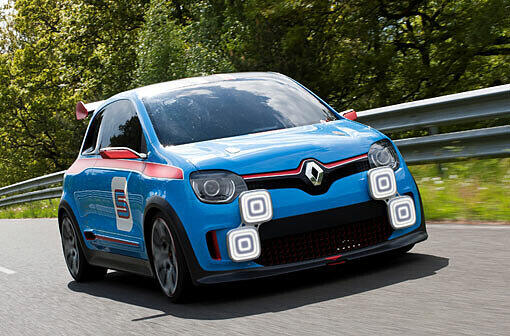 Mit dem 320 PS starken Twin'Run lenkt Renault schon mal den Blick in Richtung neuer Twingo-Generation, die für 2014 erwartet wird.