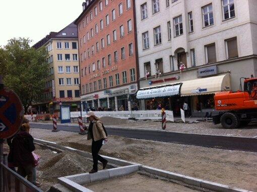 Aufgerissen: So sah die Großbaustelle im Tal im Sommer aus, wie hier Ende Mai, als...