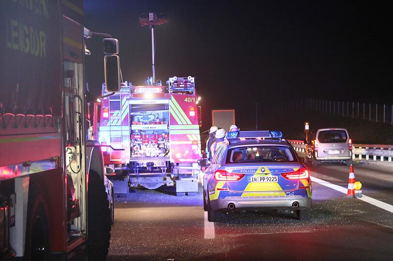 Der Van erlitt bei dem Unfall auf der A94 einen Totalschaden.