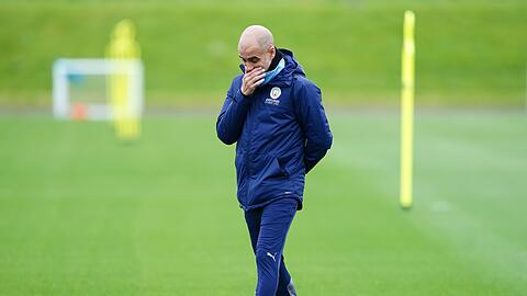 Trainer Pep Guardiola will mit Manchester City gegen Real Madrid ins Champions-League-Finale.