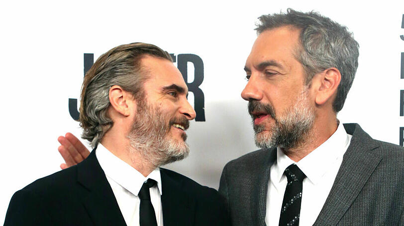 Joaquin Phoenix und Todd Phillips auf der Premiere zu "Joker"