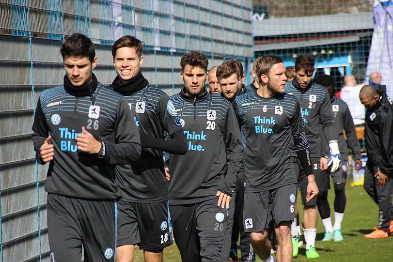 Die Bilder vom Abschlusstraining vor dem Heimspiel gegen den SV Sandhausen.