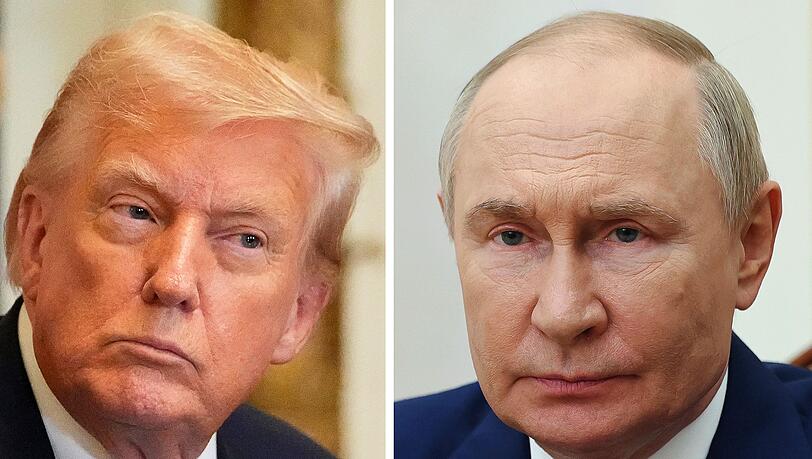 US-Präsident Donald Trump mit Kremlchef Wladimir Putin über ein Ende des russischen Krieges in der Ukraine reden. (Archivbild)