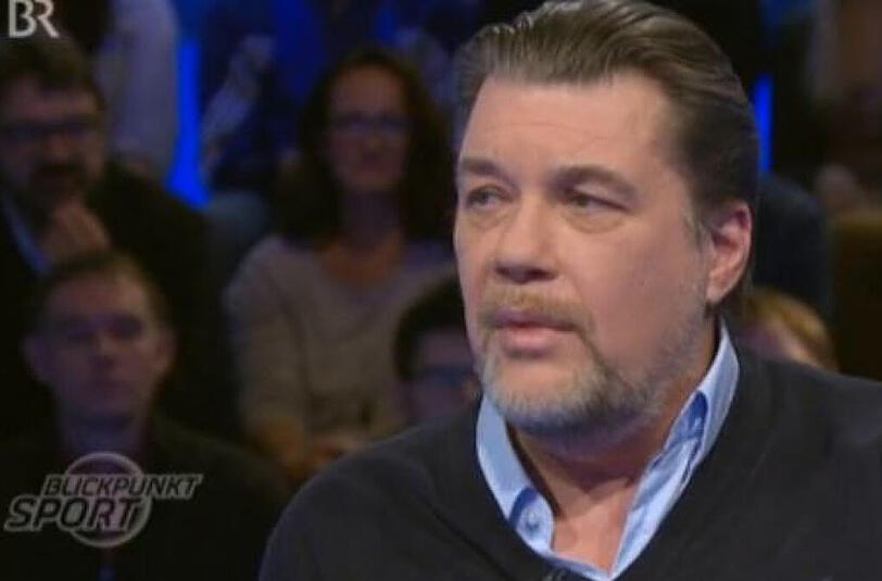 Gerhard Mayrhofer bei seinem Auftritt im "Blickpunkt Sport".