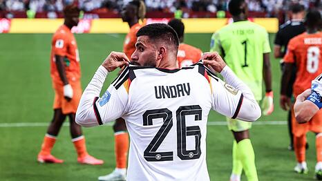 Deniz Undav nach seinem 2:1 gegen die Elfenbeink&uuml;ste am vergangenen Samstag.