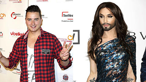 Andreas Gabalier (l.) und Conchita Wurst bald in der "DSDS"-Jury?