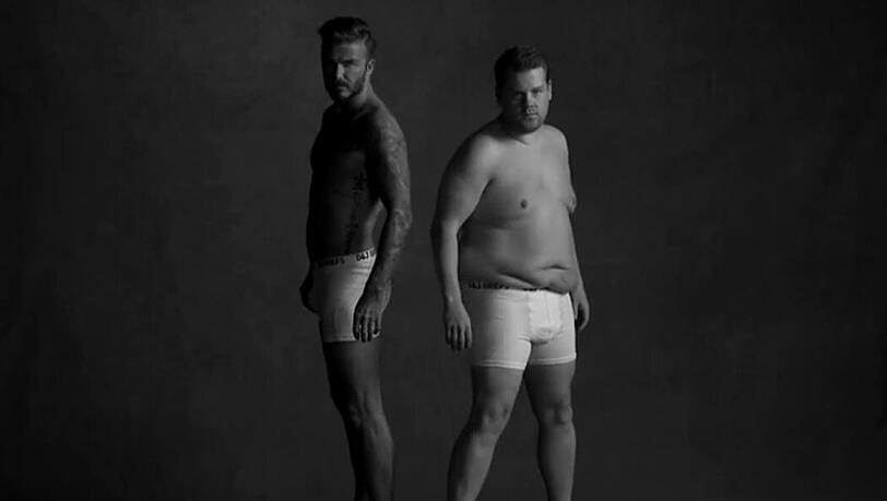 David Beckham und James Corden David Beckham und James Corden