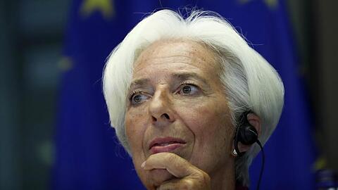 Christine Lagarde, die designierte EZB-Präsidentin, bei einer Befragung im Wirtschafts- und Währungsausschuss im Europaparlament.