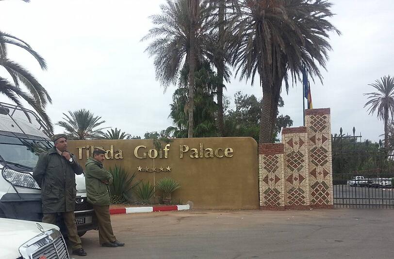 Der FC Bayern München bei der Klub-WM in Marokko: Bilder aus dem Mannschaftshotel "Tikida Golf Palace" in Agadir.