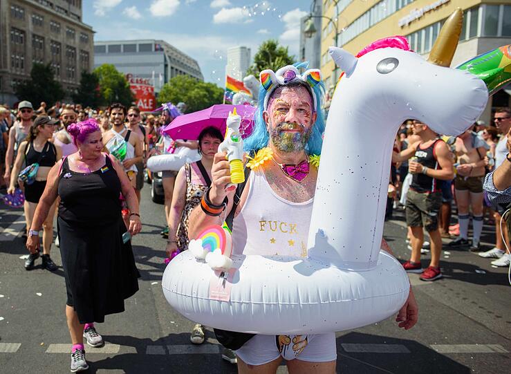 Parade zum Christopher Street Day in Berlin