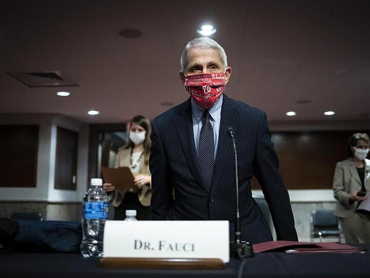 Anthony Fauci vor einem Ausschuss des US-Senats.