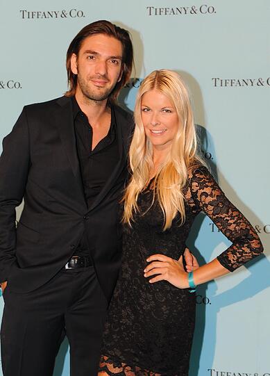 175 Jahre Tiffany in den Postgaragen München am 4.Sept.2012. 
Max Wiedemann mit Tina Kaiser