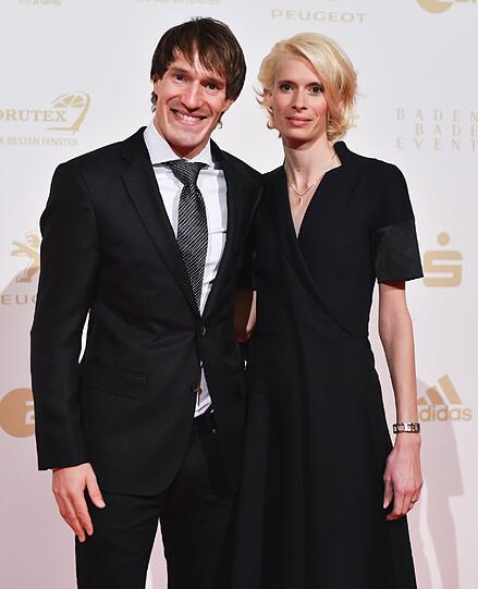 Triathlet Sebastian Kienle und seine Freundin Christine Schleifer