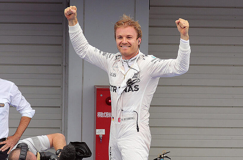 Nico Rosberg gewann zum ersten Mal den Großen Preis von Japan.