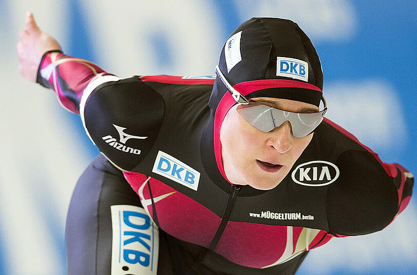 Claudia Pechstein wurde über 3000 Meter Sechste.