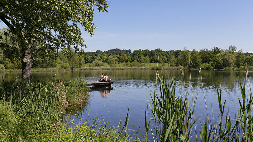 Der Dietlhofer See bei Weilheim: Hier ereignete sich das tragische Unglück. (Archivbild)