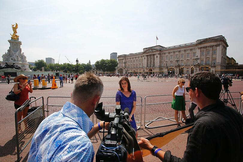 London wartet auf das Royal Baby