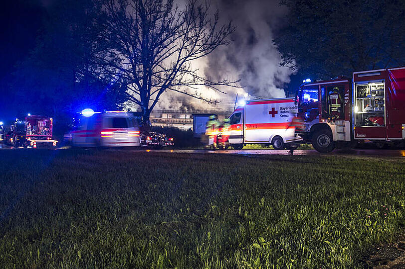 Die Bilder vom Großbrand des Gästehauses im Landkreis Berchtesgadener Land.
