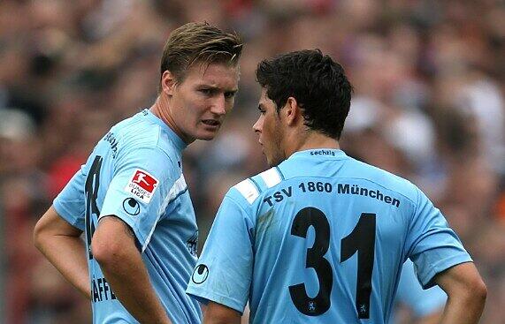 1860-Stürmer Schäffler (l.) und Volland