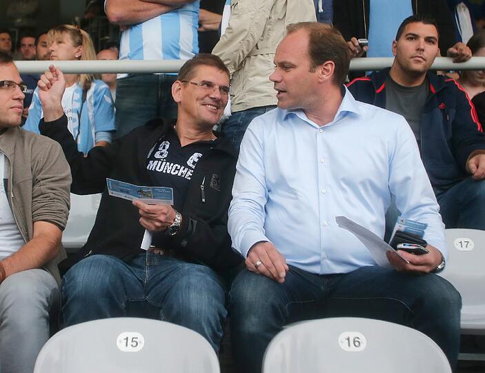 Heinz Schmidt und Christian Nerlinger (r.)