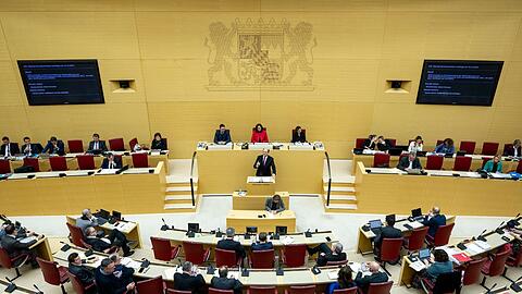 Eine Plenarsitzung im Landtag Bayern.