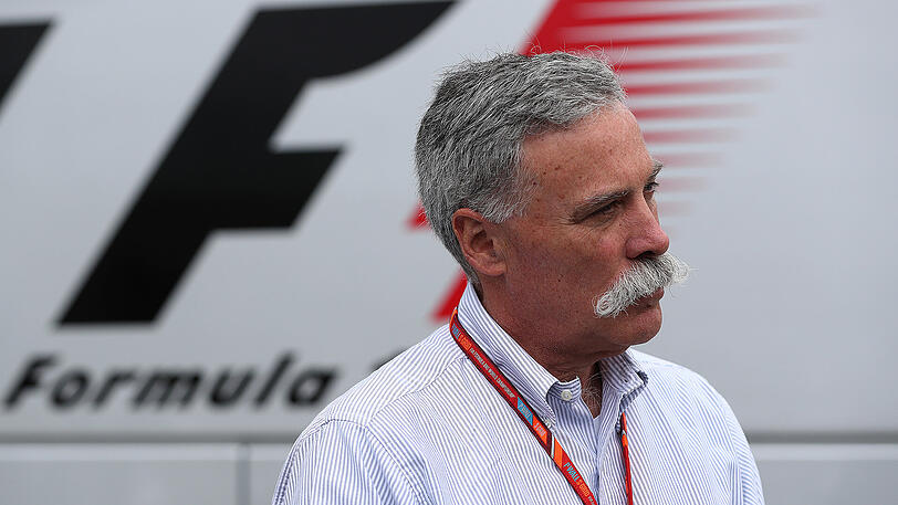 Formel-1-Chef Chase Carey beim Großen Preis von Großbritannien im Juli diesen Jahres.