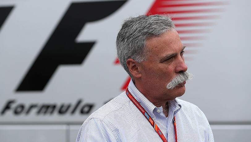 Formel-1-Chef Chase Carey beim Großen Preis von Großbritannien im Juli diesen Jahres. Formel-1-Chef Chase Carey beim Großen Preis von Großbritannien im Juli diesen Jahres.