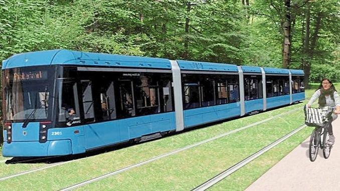 So stellt sich die MVG die E-Garten-Tram vor.