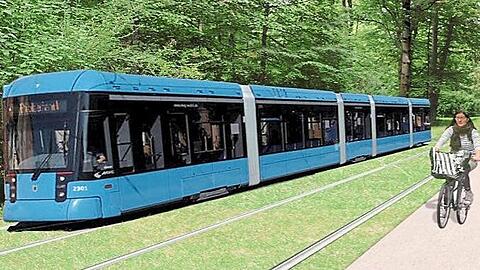 So stellt sich die MVG die E-Garten-Tram vor.