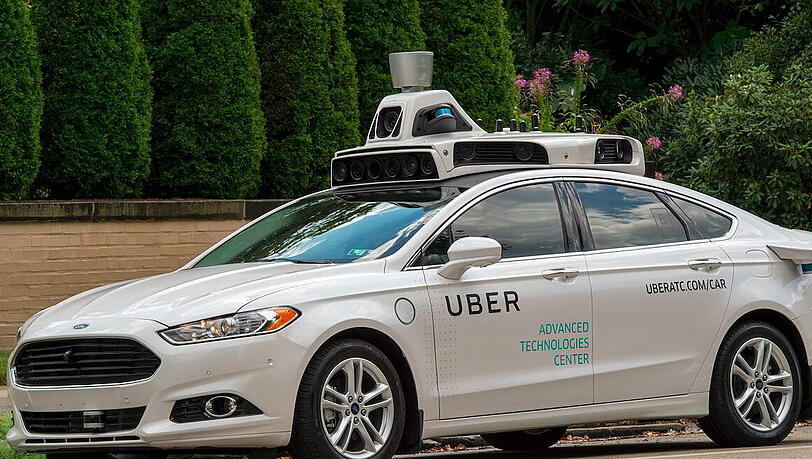 In Pittsburgh hat Uber begonnen, autonom fahrende Autos für den Passagiertransport auf die Straßen zu schicken. Foto: Uber / Handout In Pittsburgh hat Uber begonnen, autonom fahrende Autos für den Passagiertransport auf die Straßen zu schicken. Foto: Uber / Handout