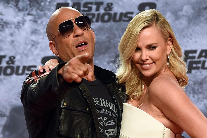 Die Hauptdarsteller Vin Diesel und Charlize Theron