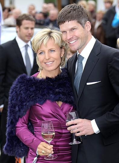 Die frühere Skirennläuferin Martina Ertl-Renz und ihr Mann Sven Renz.
