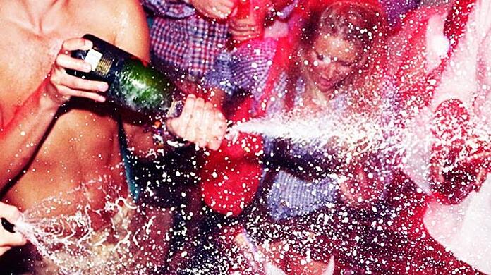 Der Champagner fließt im P1 reichlich.