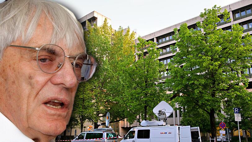 Mr. Formel 1 vor Gericht: Am Donnerstagmorgen stehen Übertragunswagen von Fernsehteams vor dem Landgericht. Der Prozess gegen Bernie Ecclestone beginnt um 9.30 Uhr. Mr. Formel 1 vor Gericht: Am Donnerstagmorgen stehen Übertragunswagen von Fernsehteams vor dem Landgericht. Der Prozess gegen Bernie Ecclestone beginnt um 9.30 Uhr.