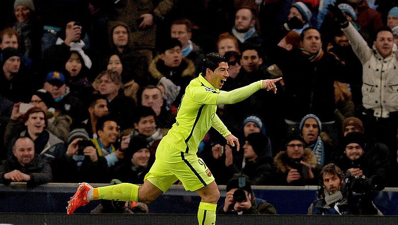 Luis Suarez macht für Barca den Viertelfinaleinzug schon fast klar. Luis Suarez macht für Barca den Viertelfinaleinzug schon fast klar.