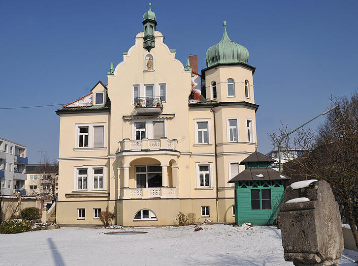Die Grundler Villa: Das denkmalgeschützte Haus liegt in der Berg-am-Laimstraße 81 und ist für Brigitte Gstöttl das imposanteste Gebäude.