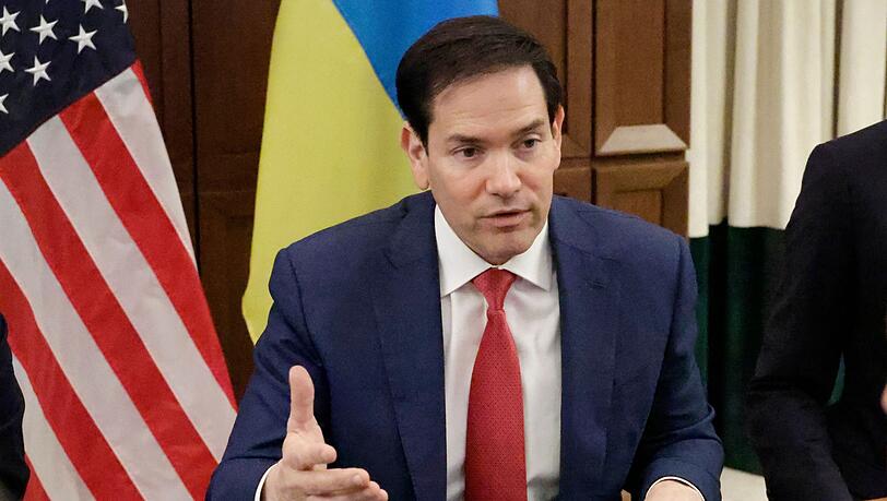 Rubio macht nach den Gespr&auml;chen mit der ukrainischen Delegation klar, dass es noch einiges zu tun gebe.