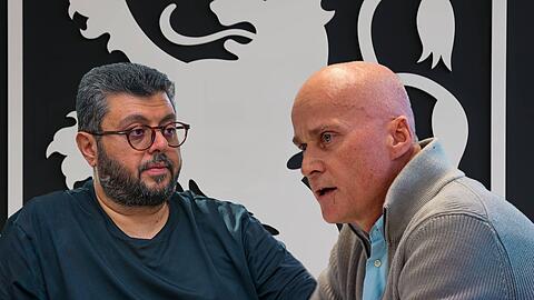 Löwen-Investor Ismaik (l.) und 1860-Präsident Reisinger - in der Stadion-Frage rücken sie plötzlich näher zusammen.