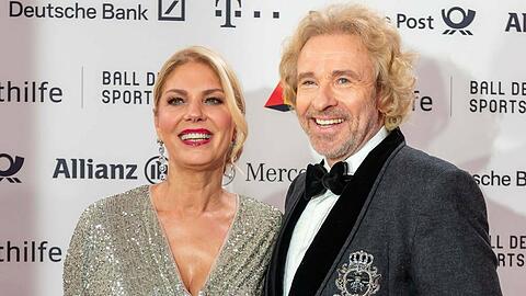 Thomas Gottschalk mit seiner Lebensgefährtin Karina Mroß