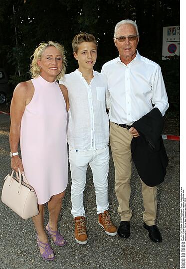 Die Kaisers: Franz Beckenbauer mit Ehefrau Heidi und Sohn Joel.