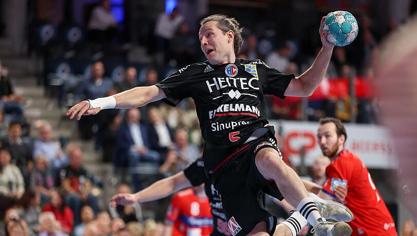 Johannes Sellin vom HC Erlangen in Aktion. Johannes Sellin vom HC Erlangen in Aktion.
