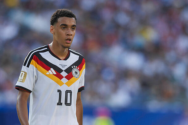 Der 23-jährige Jamal Musiala. Der 23-jährige Jamal Musiala.