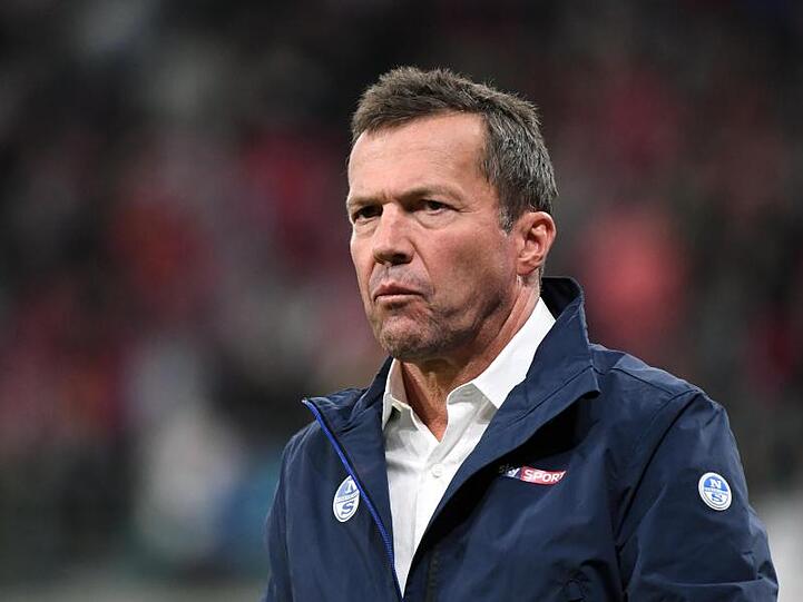 TV-Experte Lothar Matthäus im Stadion. Foto: Hendrik Schmidt/zb/dpa