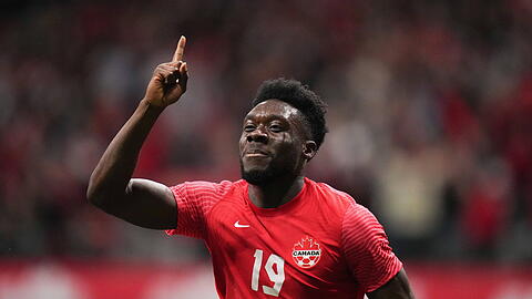 Alphonso Davies überzeugte bei der kanadischen Nationalmannschaft auf offensiverer Position als bei den Bayern.