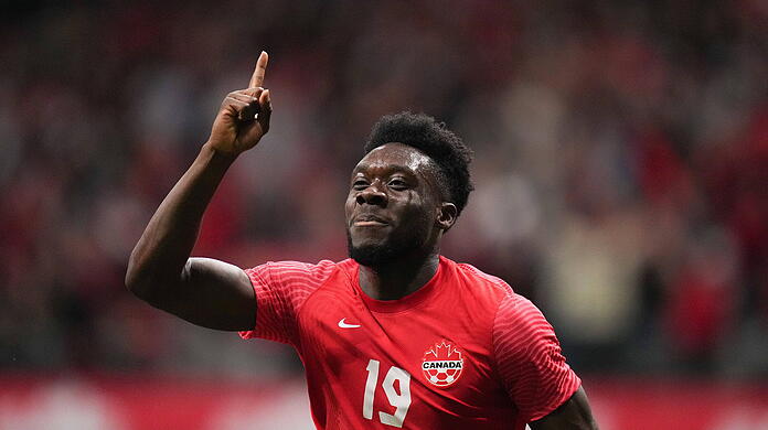 Alphonso Davies überzeugte bei der kanadischen Nationalmannschaft auf offensiverer Position als bei den Bayern.