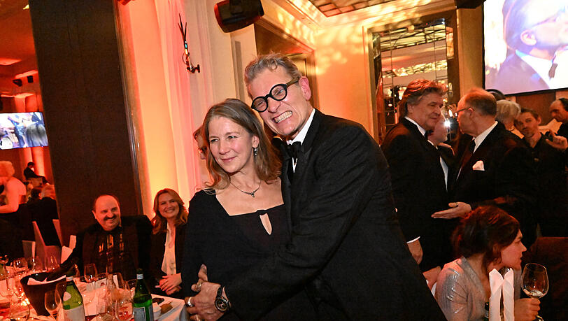 G&ouml;tz Otto und Ehefrau Sabine heuer beim Deutschen Filmball im Bayerischen Hof.