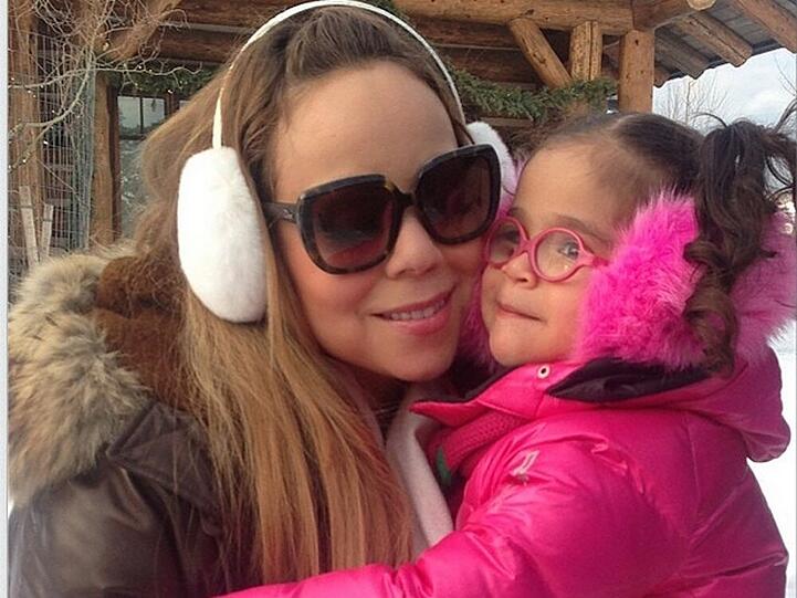 Spaß im Schnee: Mariah Carey und ihre Tochter Monroe