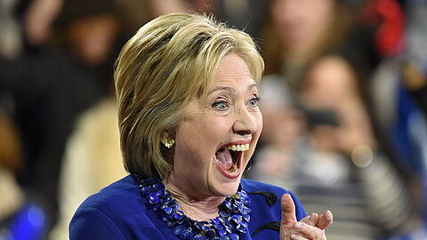 Hillary Clinton traf am Dienstag die jungen Royals